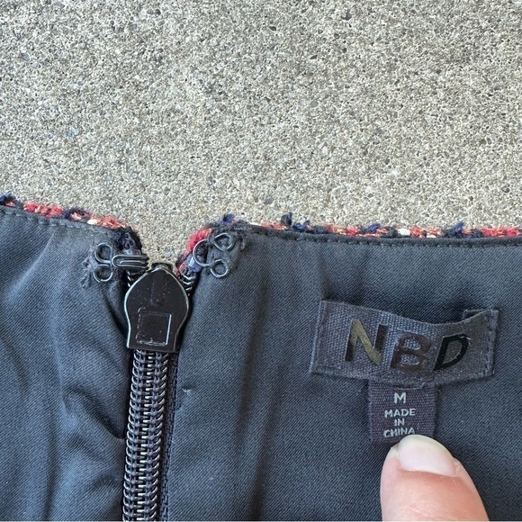 NBD Revolve Shelby Tweed Mini Skirt Womens Medium - Picture 3 of 8